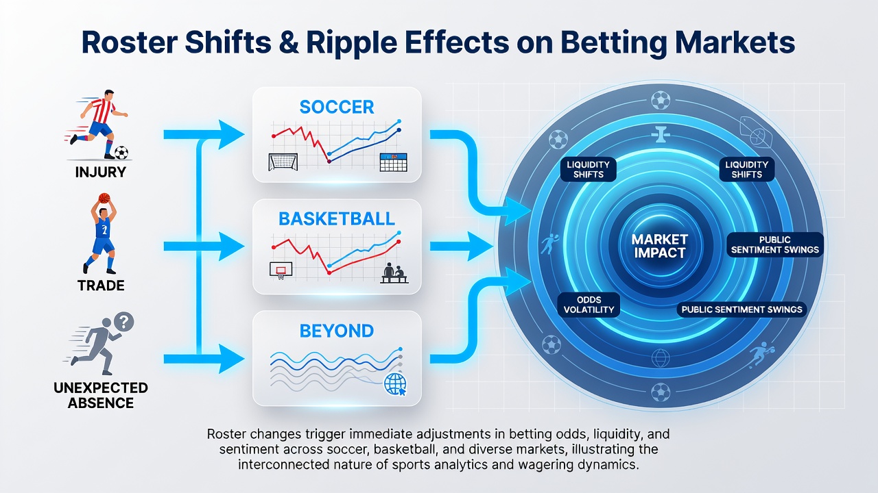 Basketball roster updates and their influence on live betting markets